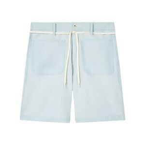 Kenzo Men Straight Shorts In Stone Bleach Chambray
